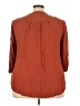 Torrid 100% Rayon Brown 3/4 Sleeve Blouse Size 3X Plus (3) - photo 2