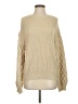 Cupshe 100% Acrylic Solid Tan Pullover Sweater Size S - photo 1