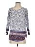 BLL NYC 100% Cotton Blue 3/4 Sleeve Blouse Size XS - photo 1