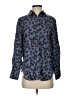 J.Crew 100% Viscose Animal Print Blue Long Sleeve Blouse Size XS - photo 1