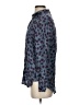 J.Crew 100% Viscose Animal Print Blue Long Sleeve Blouse Size XS - photo 5
