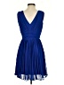 Calvin Klein 100% Polyester Solid Blue Cocktail Dress Size 2 - photo 2