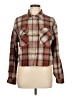 Love Notes Plaid Brown Long Sleeve Button-Down Shirt Size L - photo 1