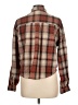 Love Notes Plaid Brown Long Sleeve Button-Down Shirt Size L - photo 2
