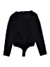 Express 100% Polyester Black Bodysuit Size XS - photo 1