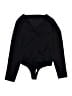 Express 100% Polyester Black Bodysuit Size XS - photo 2