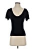 Express Outlet Black Short Sleeve Top Size XS - photo 1