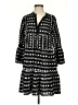 Reset 100% Polyester Print Black Casual Dress Size S - photo 1