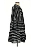 Reset 100% Polyester Print Black Casual Dress Size S - photo 4