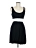 Aqua 100% Rayon Color Block Black Casual Dress Size M - photo 1
