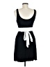 Aqua 100% Rayon Color Block Black Casual Dress Size M - photo 2