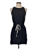 Sole Mio Solid Blue Casual Dress Size S - photo 1