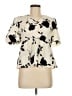 Shein Ivory Short Sleeve Blouse Size 6 - photo 1
