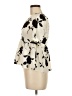 Shein Ivory Short Sleeve Blouse Size 6 - photo 5