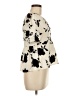 Shein Ivory Short Sleeve Blouse Size 6 - photo 4