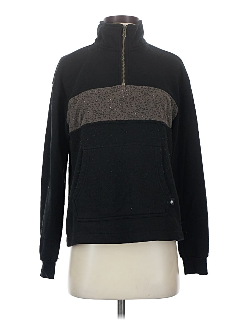 Pre-owned Volcom Pullover Sweater In Black
