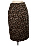 Talbots Animal Print Brown Formal Skirt Size 8 - photo 2