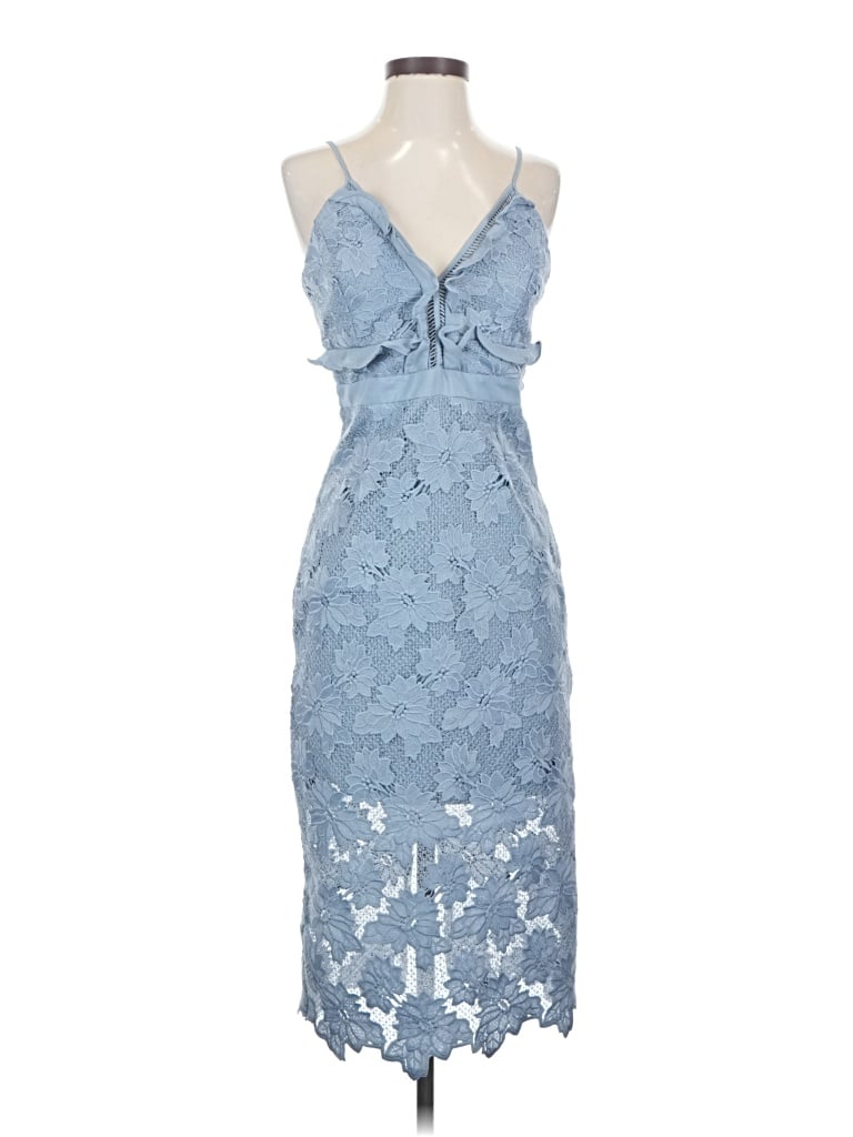 Pre-owned Bardot Cocktail Dress In Blue