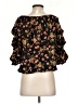CeCe 100% Polyester Black 3/4 Sleeve Blouse Size S - photo 2
