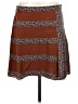 Tory Burch 100% Polyester Print Brown Casual Skirt Size 6 - photo 1