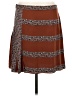 Tory Burch 100% Polyester Print Brown Casual Skirt Size 6 - photo 2