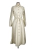 Calvin Klein 100% Polyurethane Ivory Trenchcoat Size 8 - photo 1