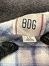 BDG 100% Cotton Plaid Blue Long Sleeve Button-Down Shirt Size L - photo 7