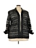 R&M Richards Print Black Jacket Size 24 - photo 1