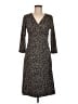 Sigrid Olsen 100% Polyester Animal Print Brown Casual Dress Size M - photo 1