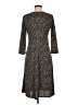 Sigrid Olsen 100% Polyester Animal Print Brown Casual Dress Size M - photo 2