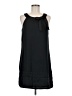 H&M 100% Polyester Solid Black Casual Dress Size 8 - photo 1