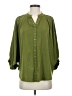 Chico's 100% Polyester Green Long Sleeve Blouse Size Sm (0) - photo 1