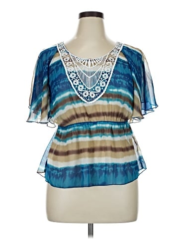 Dots Short Sleeve Blouse (view 1)