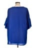 Red Lolly Blue Short Sleeve Blouse Size L - photo 2