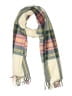 J.Crew 100% Acrylic Plaid Ivory Red Scarf One size - photo 1