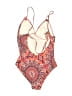 Helen Jon Paisley Orange One Piece Swimsuit Size S - photo 2