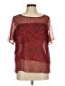 Cop. Copine 100% Polyester Red Short Sleeve T-Shirt Size EU (FR) 40 / US 8 - photo 1