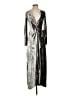 BCBGMAXAZRIA Metallic Silver Cocktail Dress Size XS - photo 1