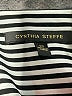 Cynthia Steffe Stripes Black 3/4 Sleeve Top Size XS - photo 7