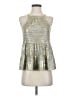Sunday in Brooklyn Metallic Silver Sleeveless Blouse Size XS - photo 1