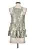 Sunday in Brooklyn Metallic Silver Sleeveless Blouse Size XS - photo 2