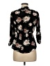 J for Justify Floral Black 3/4 Sleeve Blouse Size M - photo 2