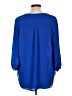 Pleione 100% Polyester Blue 3/4 Sleeve Blouse Size L - photo 2