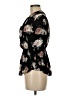 J for Justify Floral Black 3/4 Sleeve Blouse Size M - photo 5