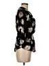 J for Justify Floral Black 3/4 Sleeve Blouse Size M - photo 4