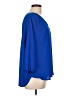 Pleione 100% Polyester Blue 3/4 Sleeve Blouse Size L - photo 4