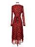 CAbi Animal Print Red Cocktail Dress Size S - photo 2
