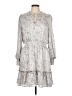 CeCe 100% Polyester Paisley Gray Casual Dress Size L - photo 1