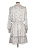 CeCe 100% Polyester Paisley Gray Casual Dress Size L - photo 2