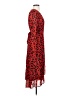 CAbi Animal Print Red Cocktail Dress Size S - photo 4